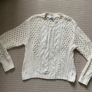 White cotton 525 sweater